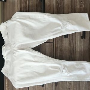 Express Mid Rise Cropped Legging Denim